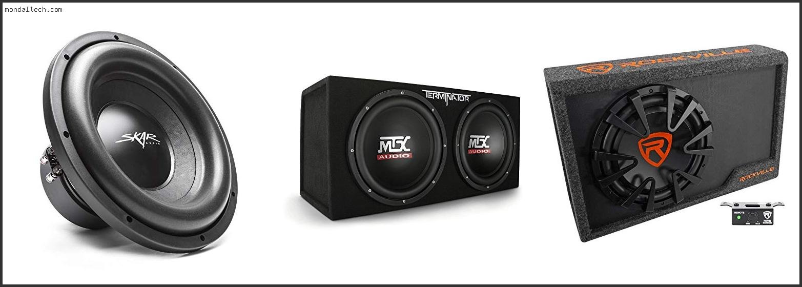 Top 10 Best 12-inch Car Subwoofers Reviews With Products List
